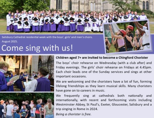 For all children who enjoy singing! Come and try out being a chorister at Chingford Parish Church