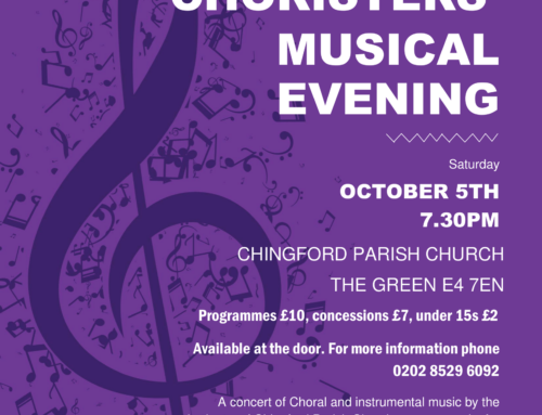 Choristers’ Musical Evening – Saturday 5 October